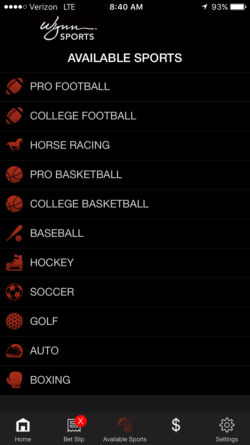Wynn Sports App