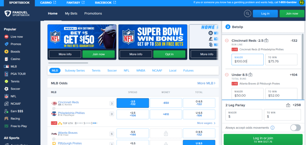 FanDuel Dashboard